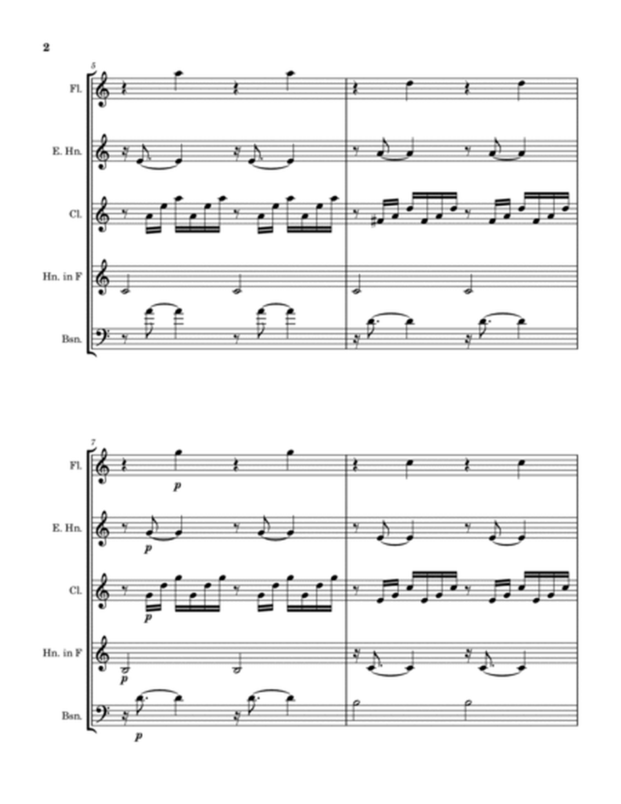 Prelude and Fugue I from The Well Tempered Clavier, Book 1 (arranged for woodwind quintet) image number null