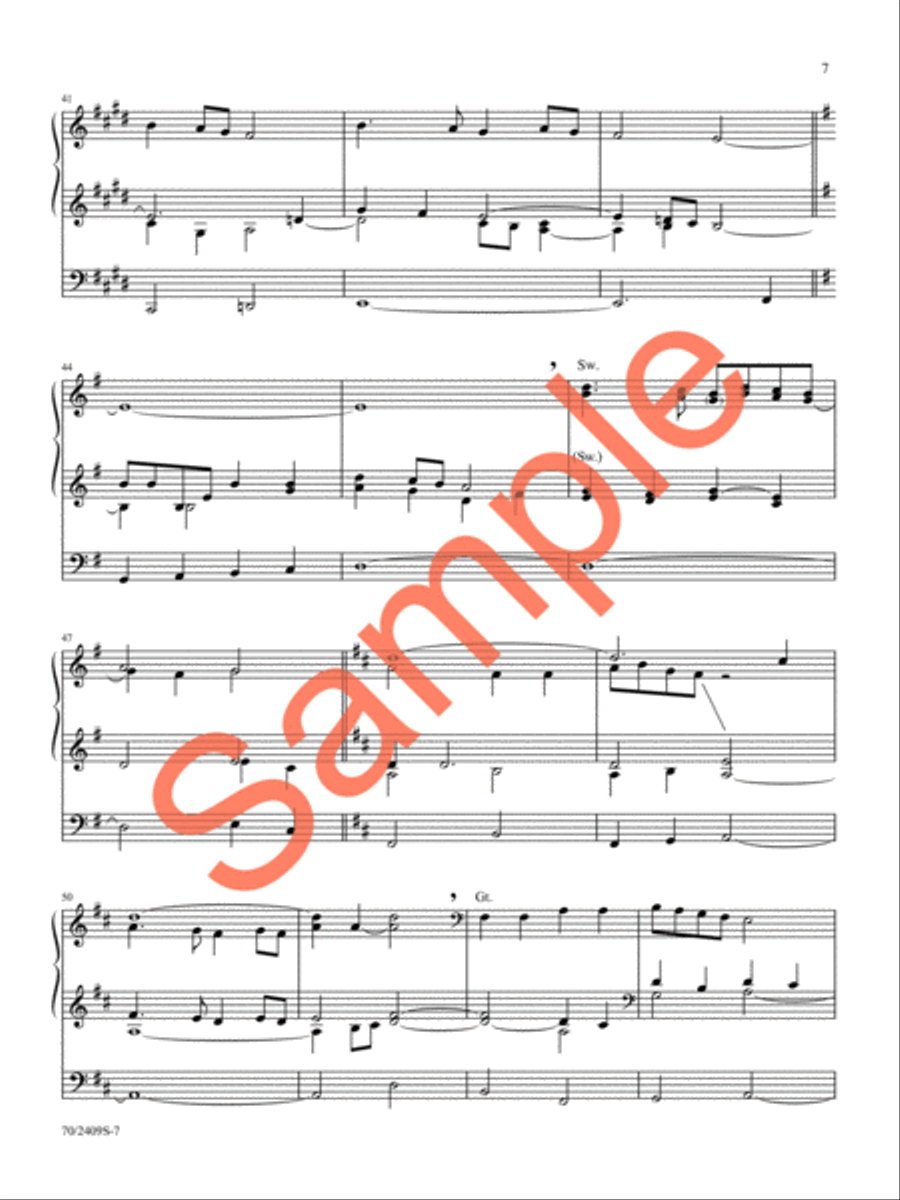 Ascension Alleluias Organ Solo scores gallery preview page 7