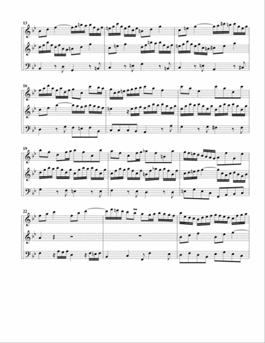 Trio sonata for organ, no.1, BWV 525 (arrangement for 3 recorders) Recorder scores gallery preview page 2