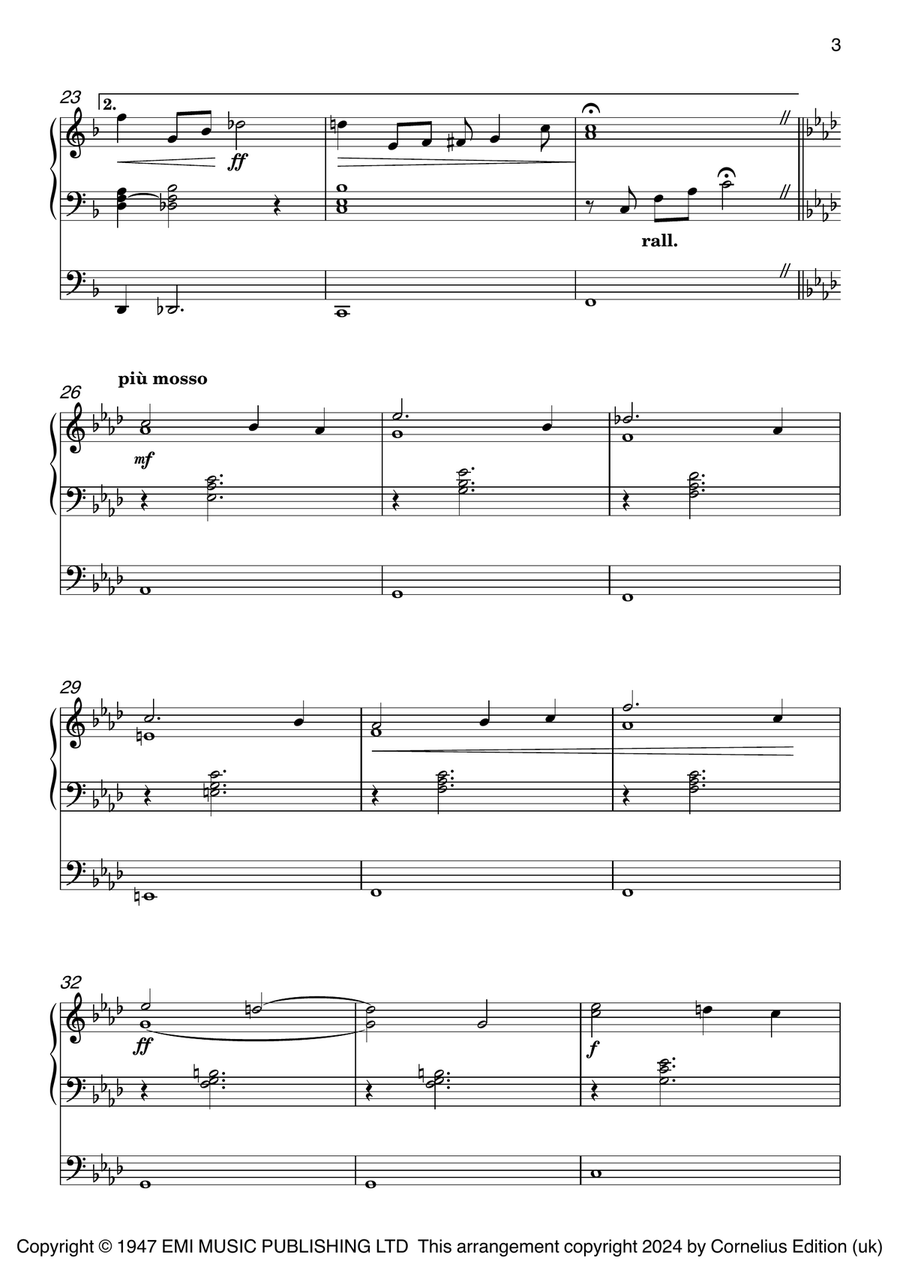 The Dream Of Olwen Organ Solo scores gallery preview page 3