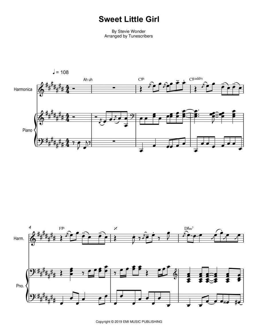 Sweet Little Girl Voice scores gallery preview page 1