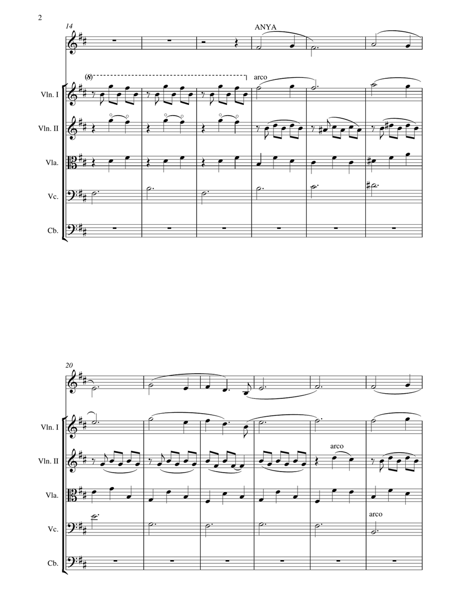 Once Upon A December Chamber Orchestra scores gallery preview page 2