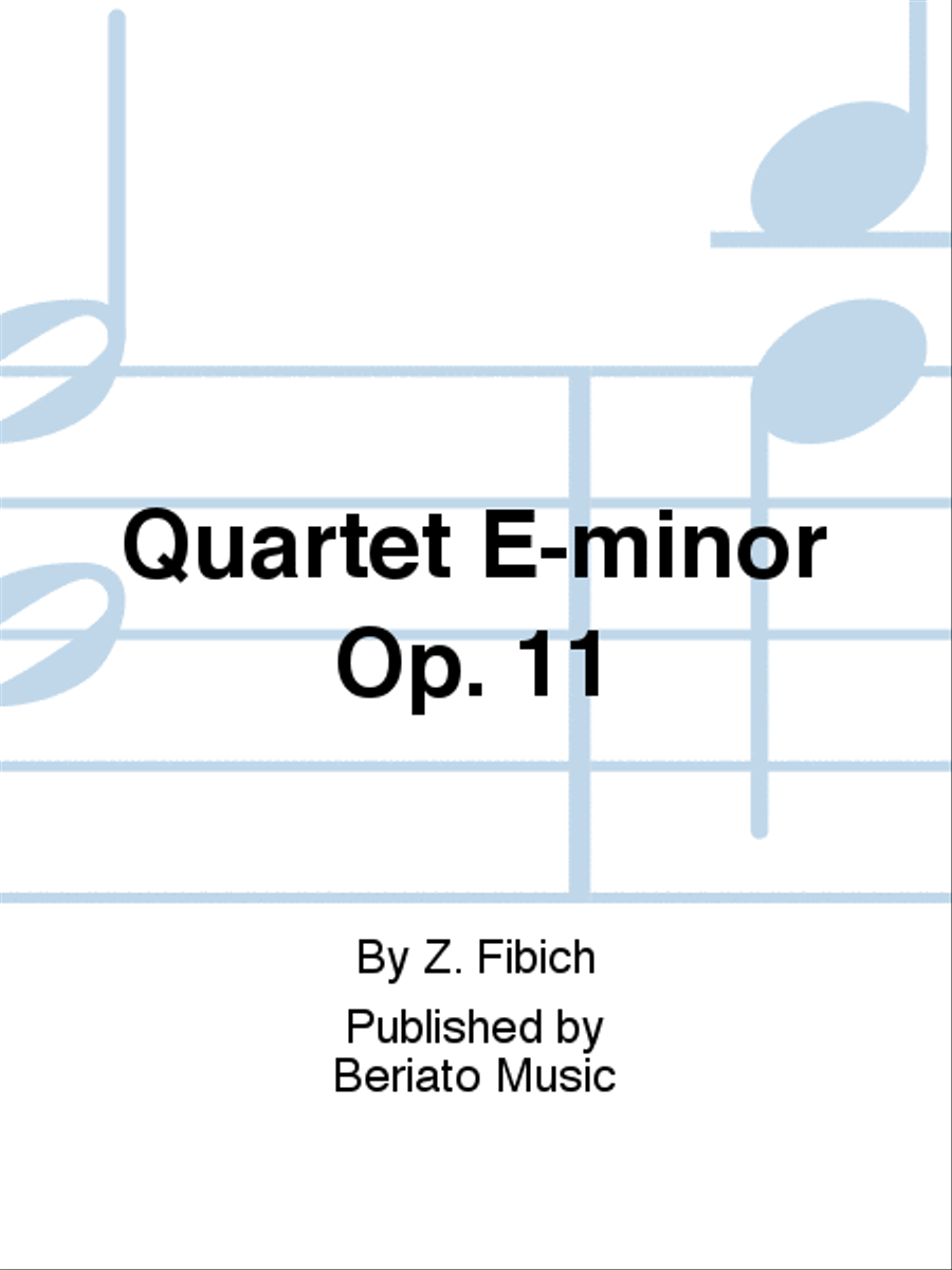 Quartet E-minor Op. 11 Quartet E-minor Op. 11 String Quartet scores gallery preview page 1