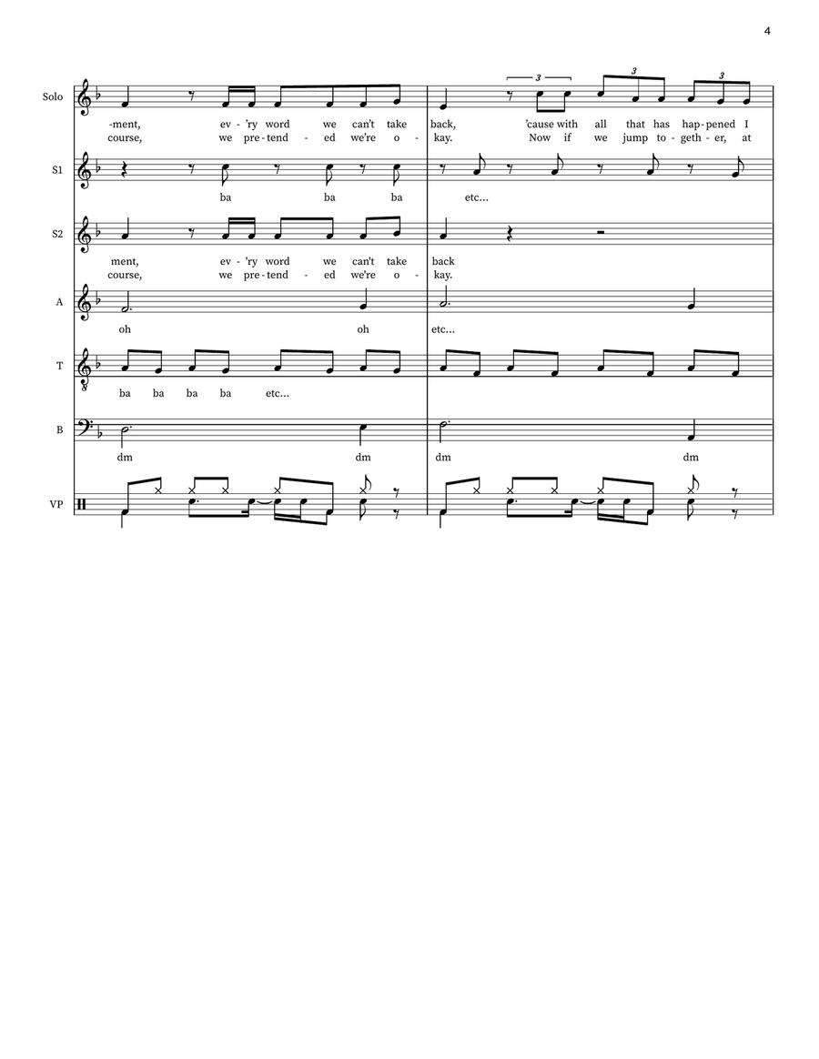 Happier (Feat. Bastille) Small Ensemble scores gallery preview page 4