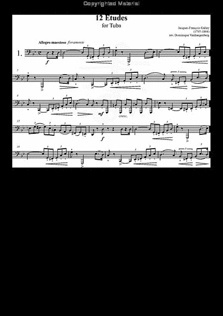 12 Etudes Tuba scores gallery preview page 2