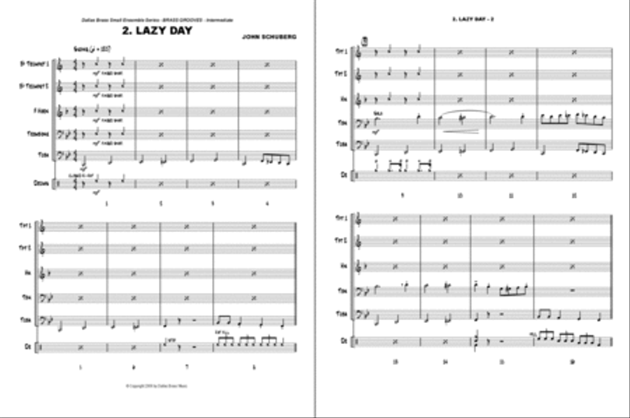 Brass Grooves - Intermediate School and Community scores gallery preview page 3