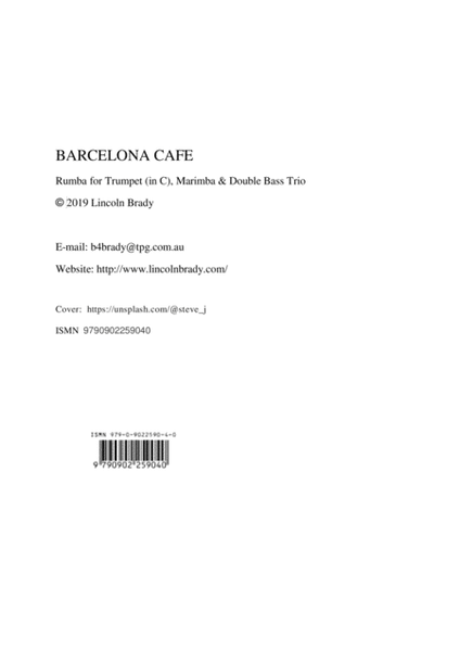 BARCELONA CAFE (RUMBA) - Trio (Score & Parts) image number null