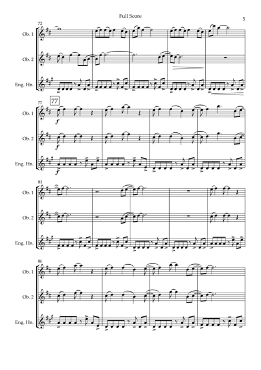 Without You Without You Woodwind Trio scores gallery preview page 5
