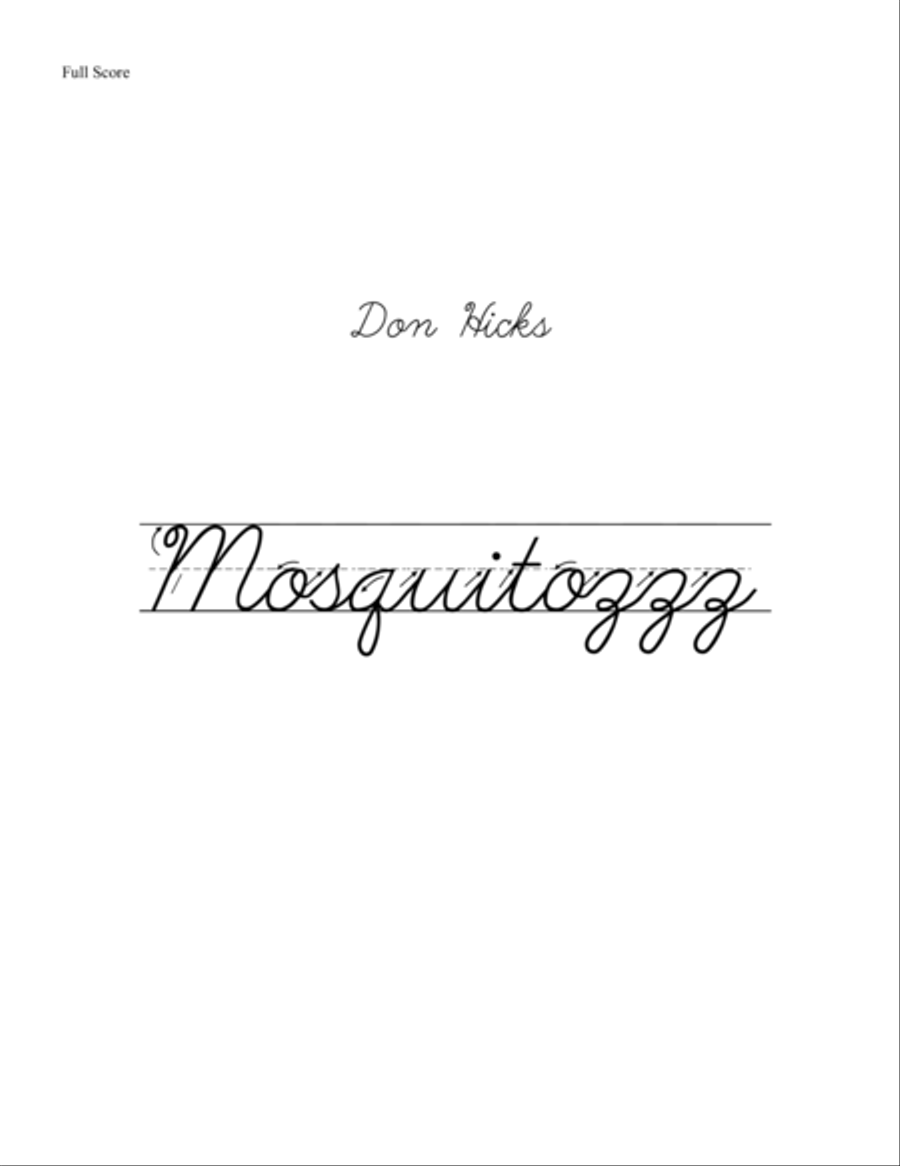 Mosquitozzz Mosquitozzz String Orchestra scores gallery preview page 1
