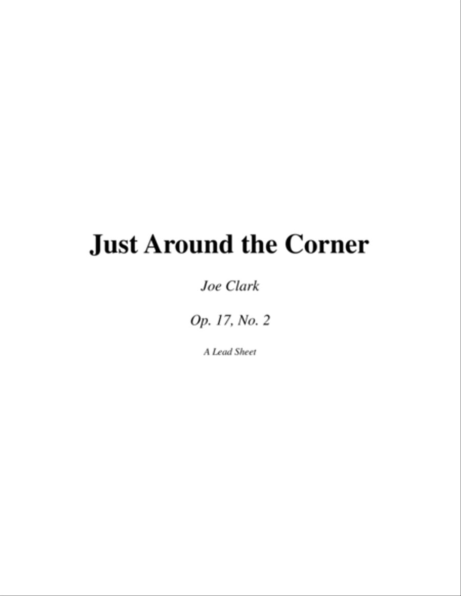 Just Around the Corner Piano Solo scores gallery preview page 1