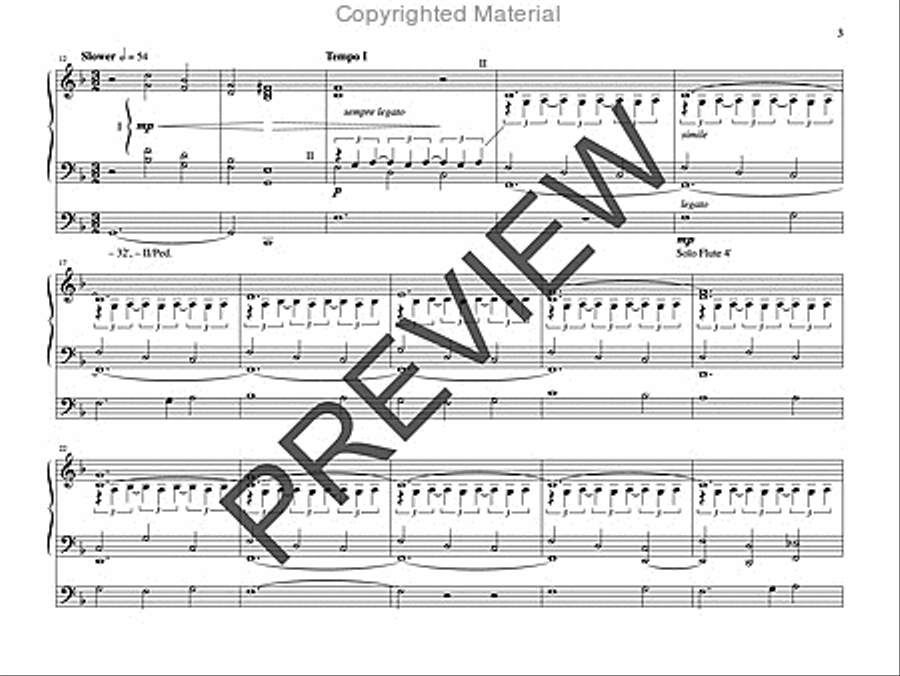 Meditation and Toccata on HYFRYDOL Organ scores gallery preview page 3