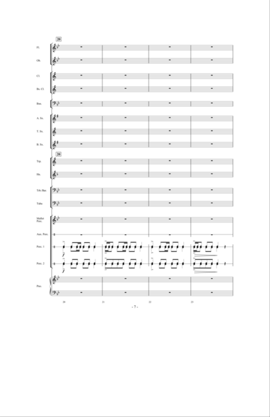 The Distant Castle Concert Band scores gallery preview page 6