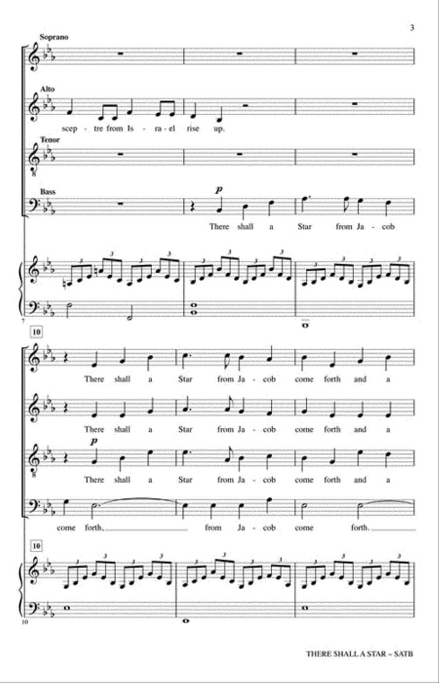There Shall a Star 4-Part scores gallery preview page 3