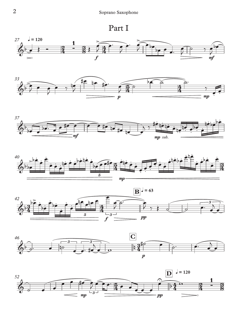 Machine (Solo Part) Machine (Solo Part) Soprano Saxophone scores gallery preview page 2
