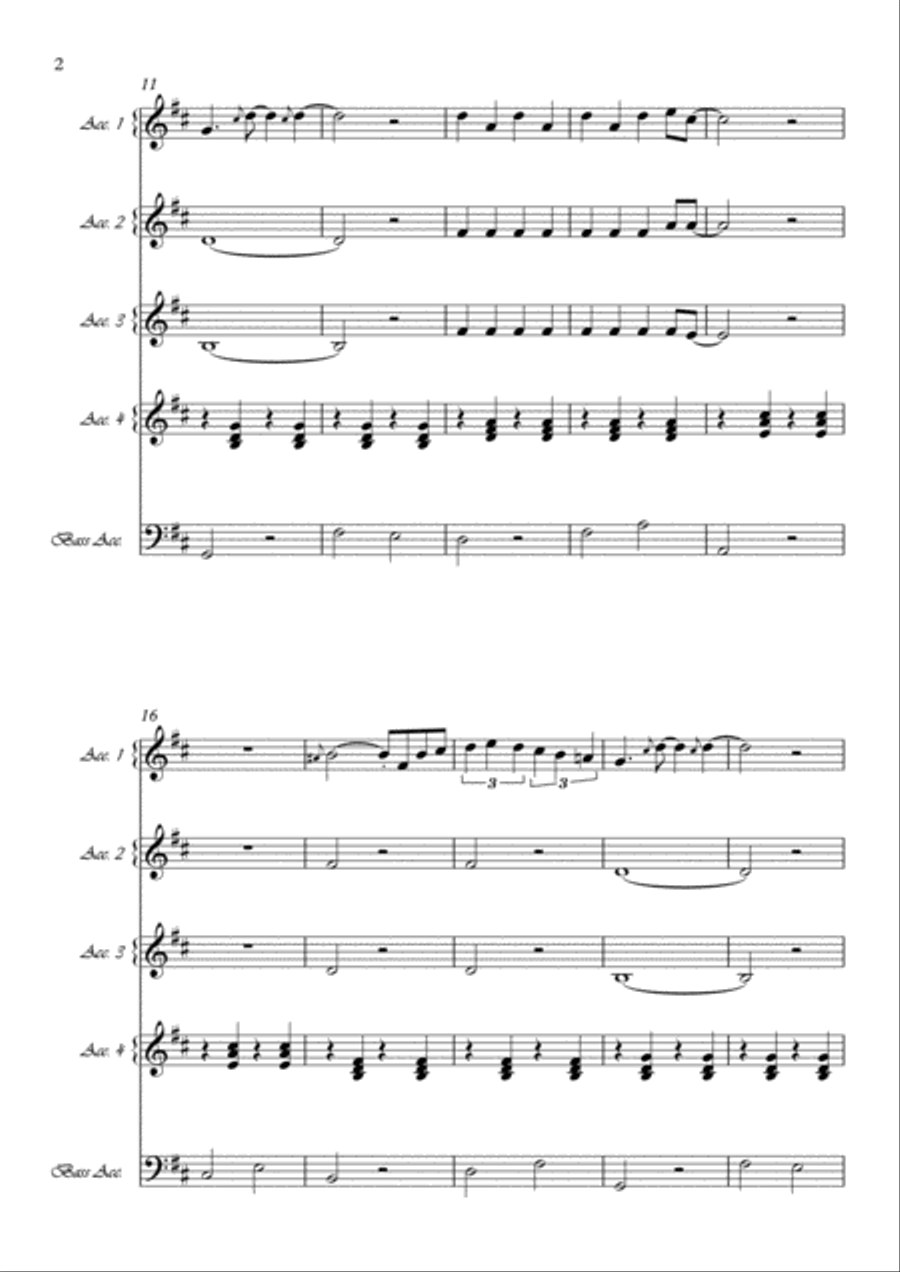Despacito Large Ensemble scores gallery preview page 2