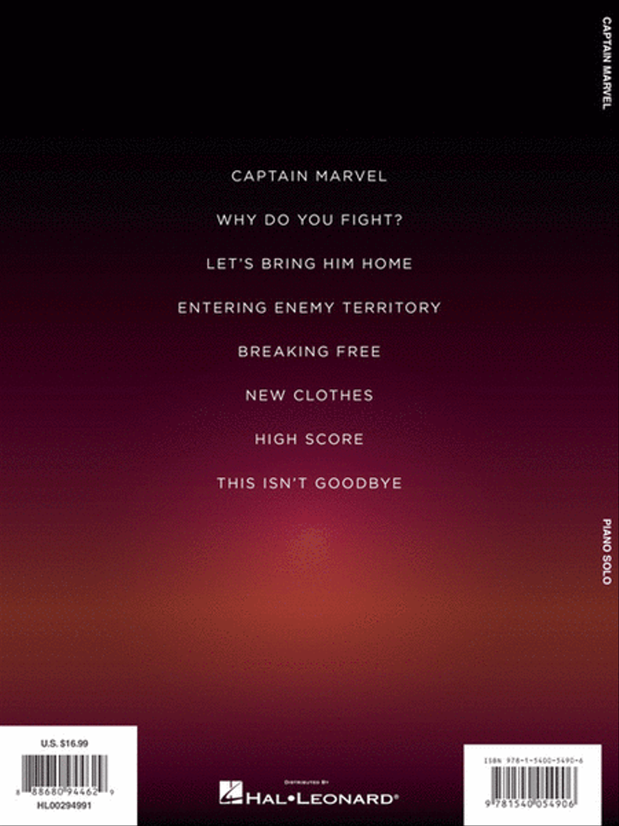 Captain Marvel Piano Solo scores gallery preview page 7
