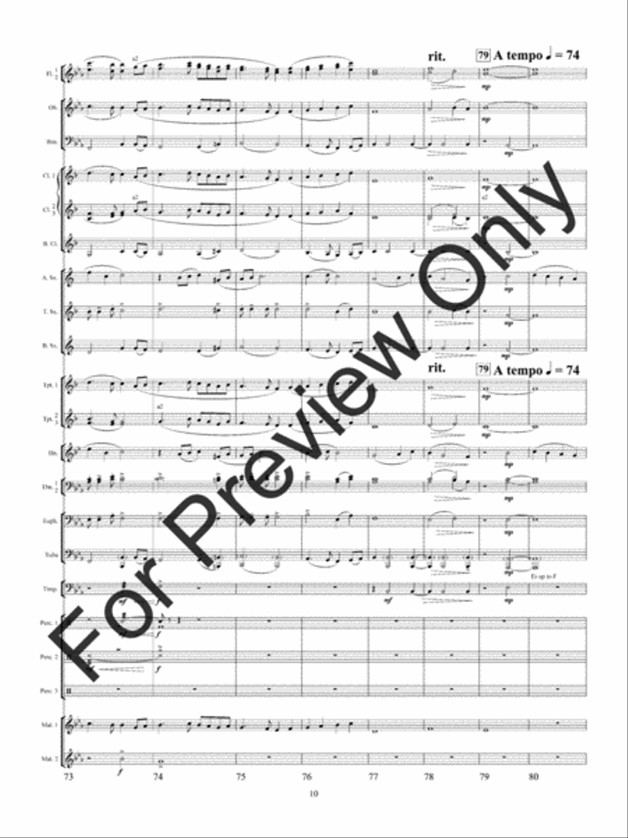 Christmas Bells Are Ringing Concert Band scores gallery preview page 13