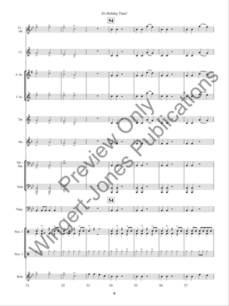 It's Holiday Time! Concert Band scores gallery preview page 13
