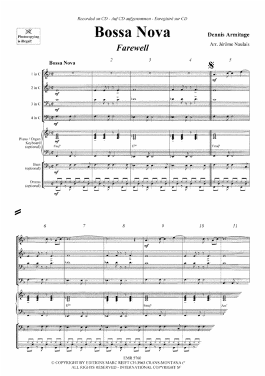 Bossa Nova Brass Ensemble scores gallery preview page 3