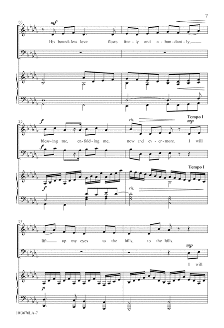 Psalm of Assurance 4-Part scores gallery preview page 7