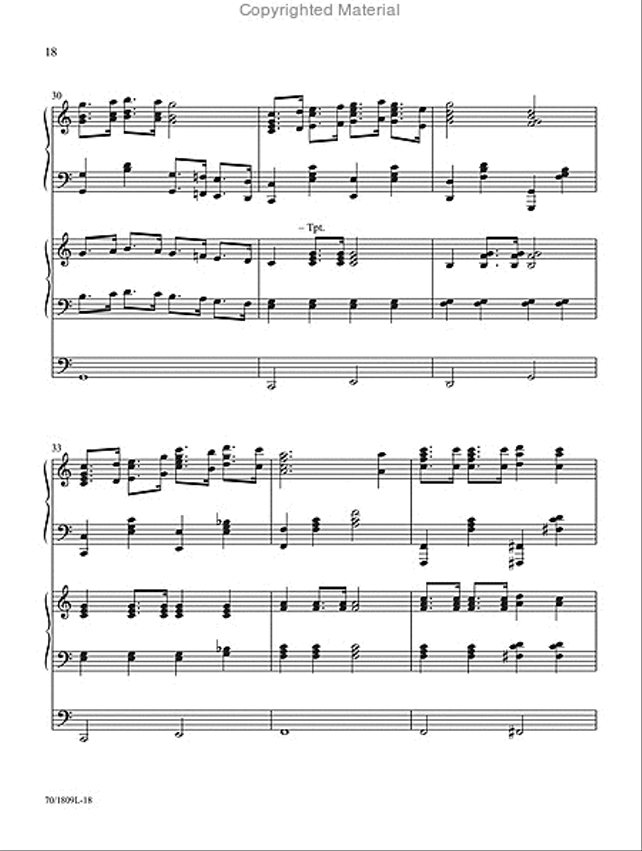 Amazing Grace Organ scores gallery preview page 6
