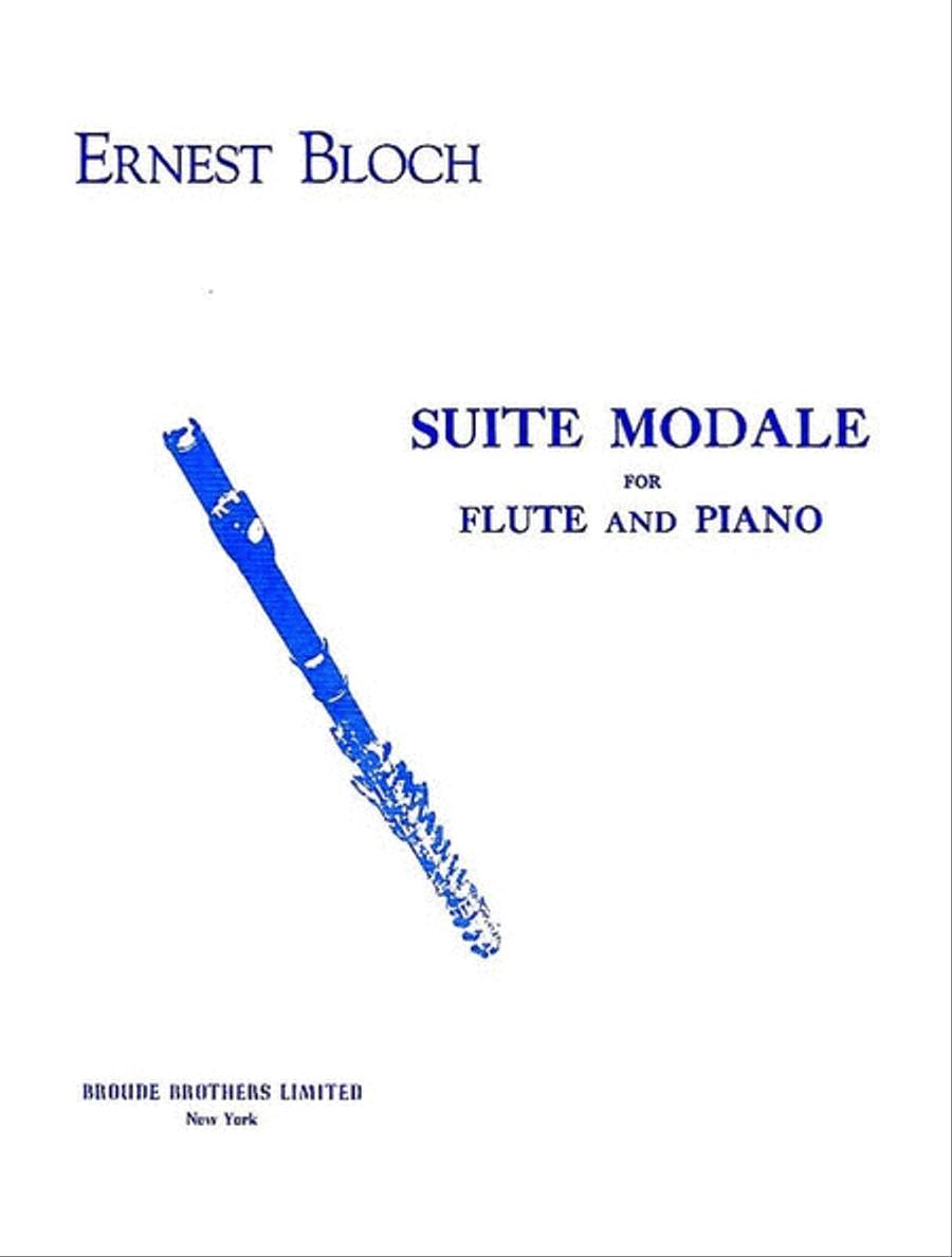 Bloch - Suite Modale Flute/Piano Flute Solo scores gallery preview page 1