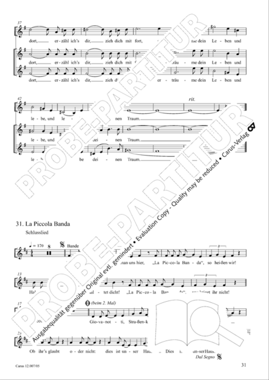 La Piccola Banda Children's Choir scores gallery preview page 32