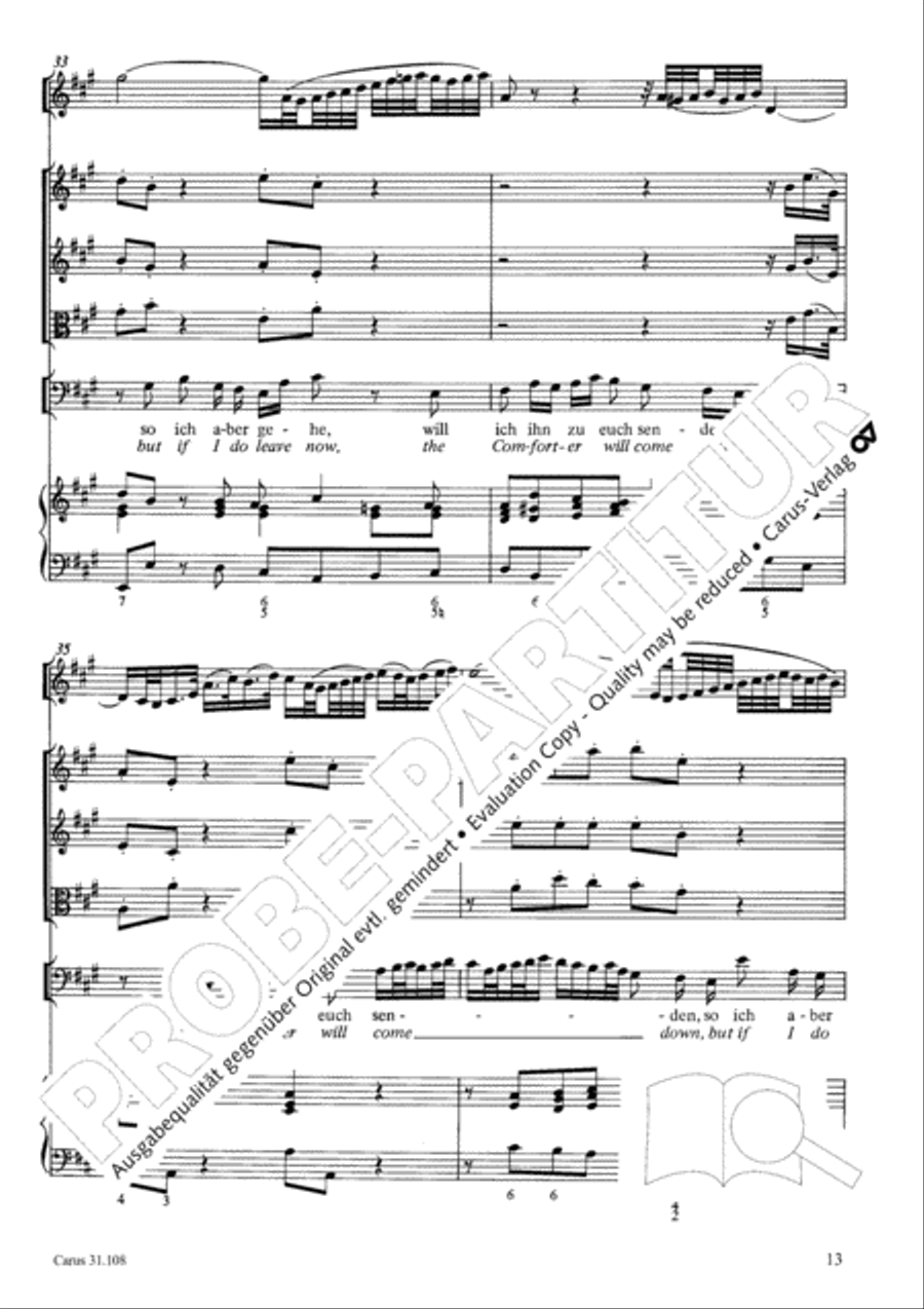 Now it is good, that I am leaving (Es ist euch gut, dass ich hingehe) ATB scores gallery preview page 14