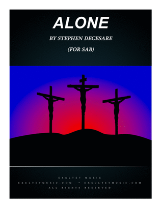 Book cover for Alone (for SAB)