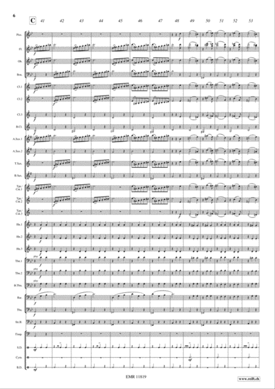 Waltz from Masquerade Concert Band scores gallery preview page 7