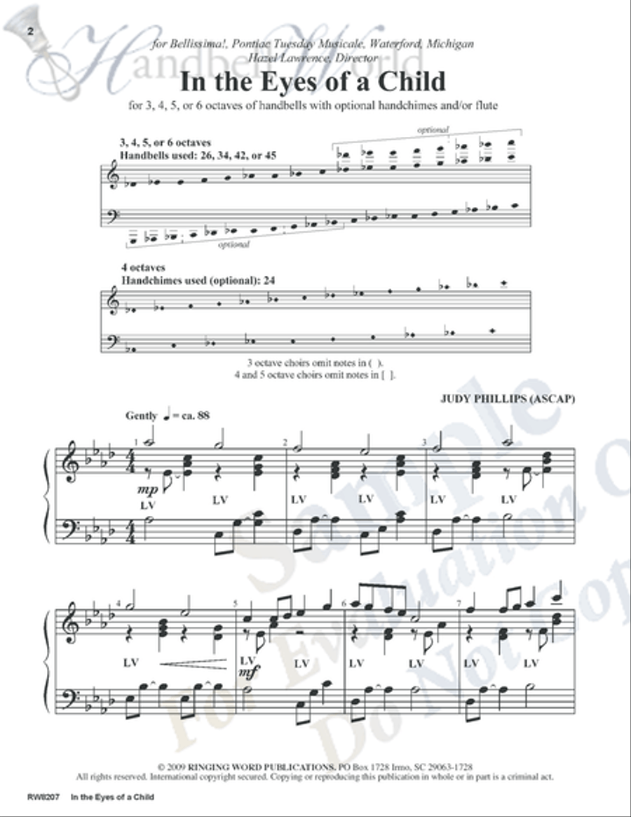 In the Eyes of a Child 5-Octaves scores gallery preview page 2