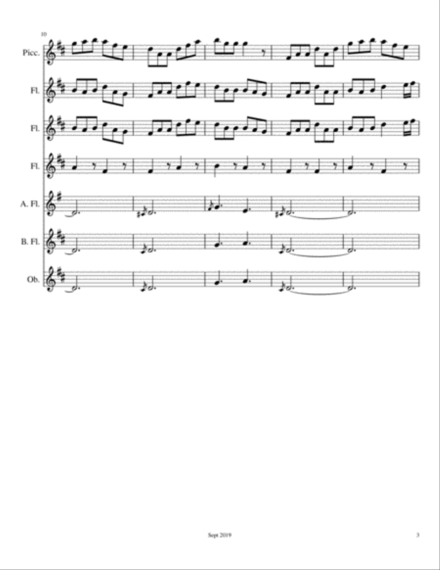 Connaught Man's Ramble Connaught Man's Ramble Woodwind Ensemble scores gallery preview page 3