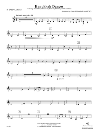 Hanukkah Dances: B-flat Bass Clarinet