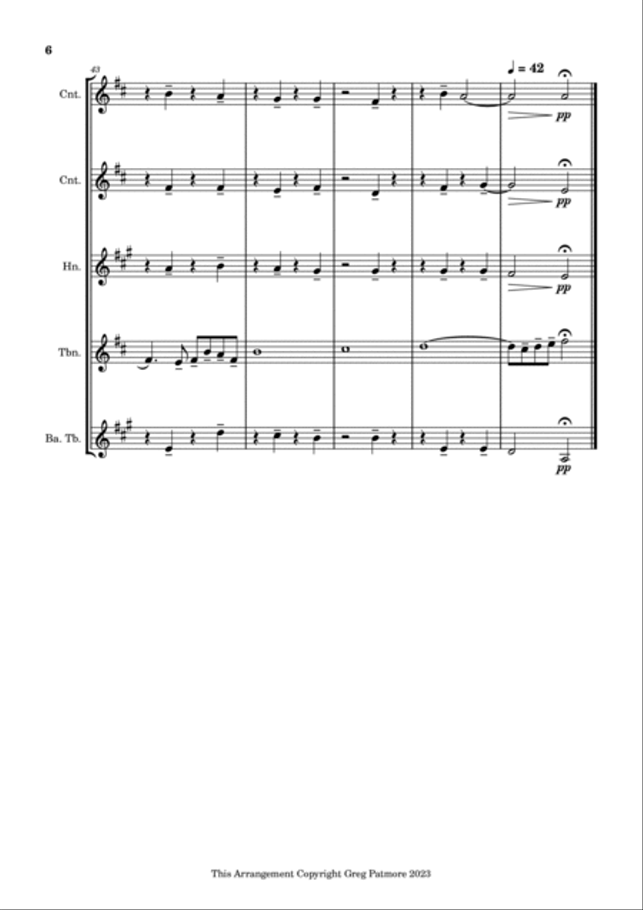 Danny boy Danny boy Brass Quintet scores gallery preview page 6