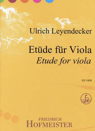 Book cover for Etude fur Viola