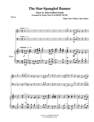 The Star-Spangled Banner for Piano Trio