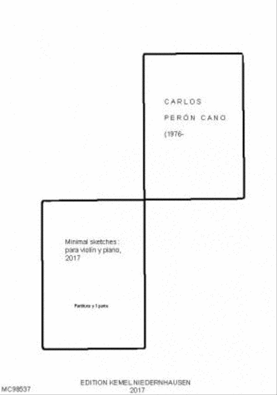 Minimal sketches Violin Solo scores gallery preview page 1