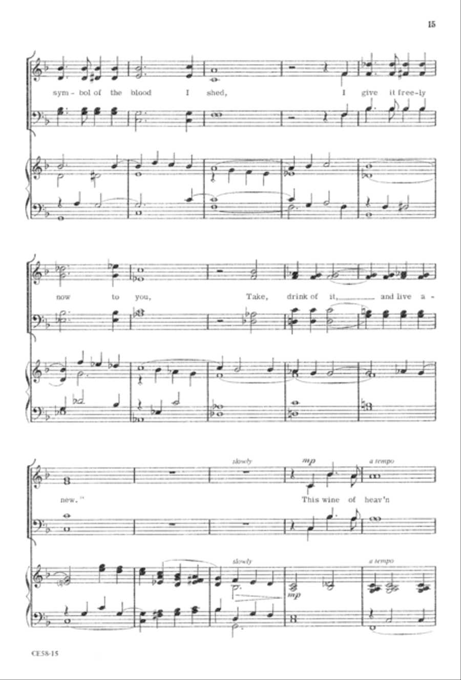 Do This in Remembrance of Me 4-Part scores gallery preview page 17