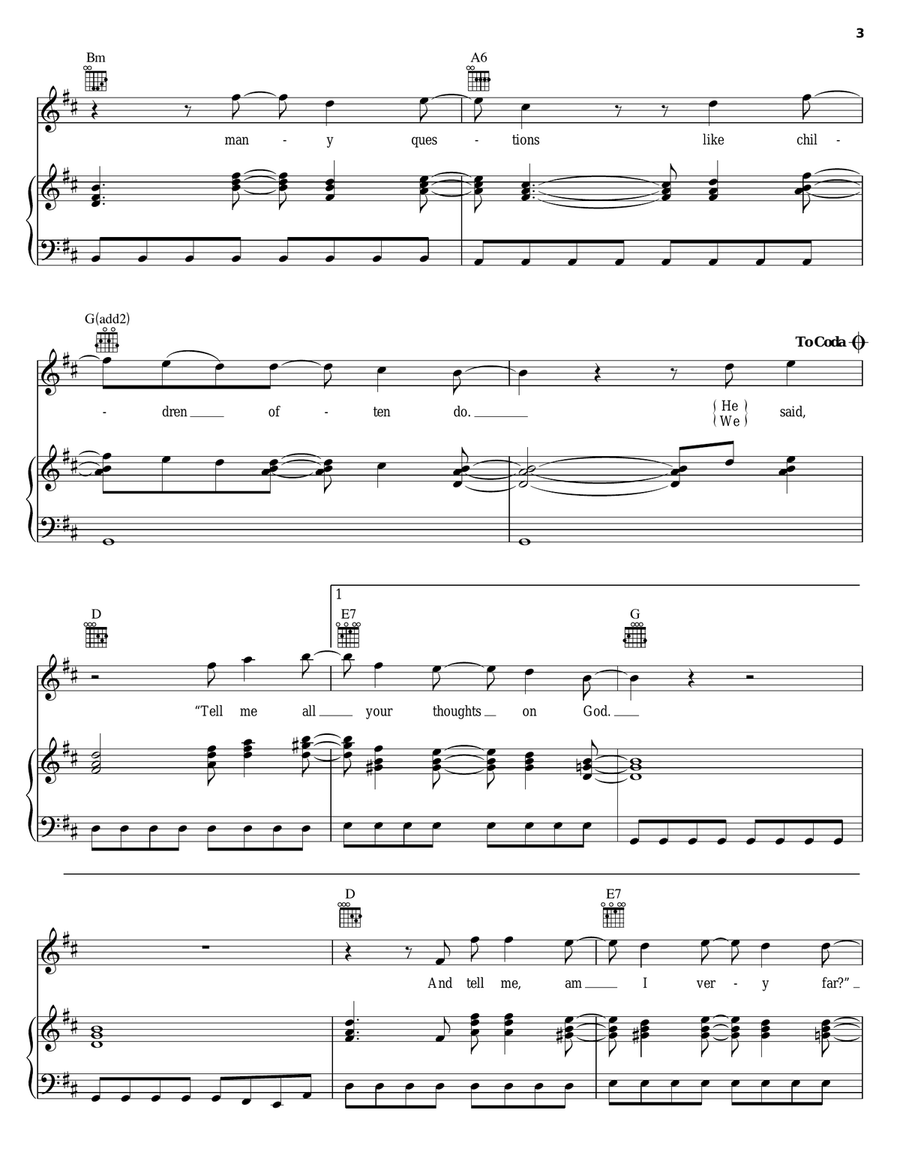 Counting Blue Cars Counting Blue Cars Piano, Vocal, Guitar scores gallery preview page 3