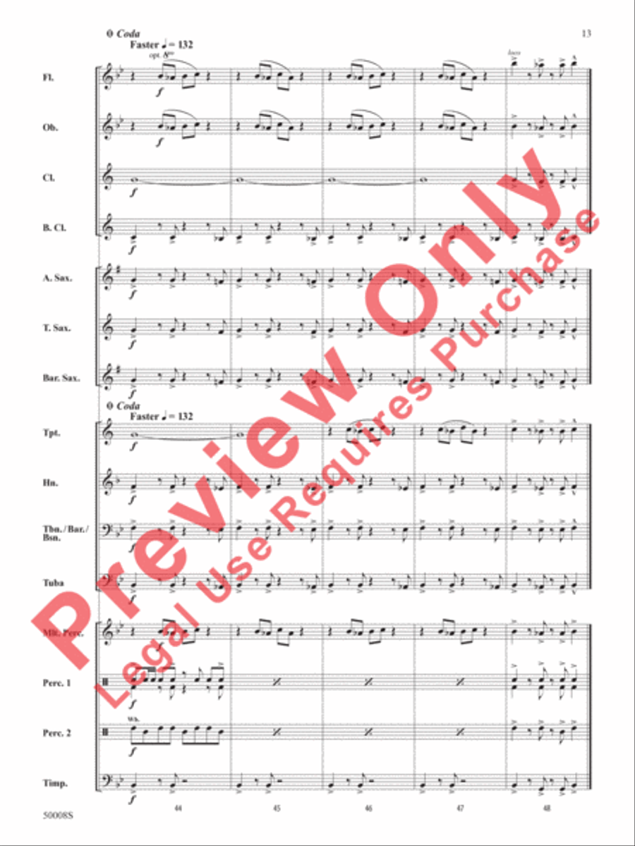 Galactic Nature Concert Band scores gallery preview page 14
