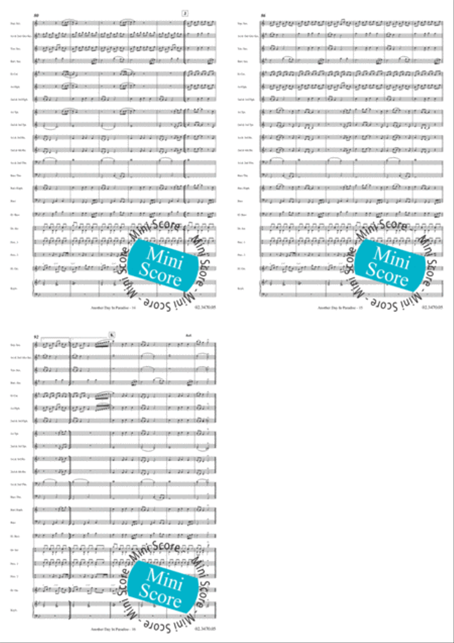 Another Day in Paradise Another Day in Paradise Fanfare Band scores gallery preview page 6