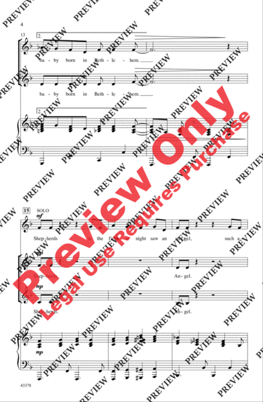 Can You Hear the Angels? Can You Hear the Angels? 2-Part scores gallery preview page 4
