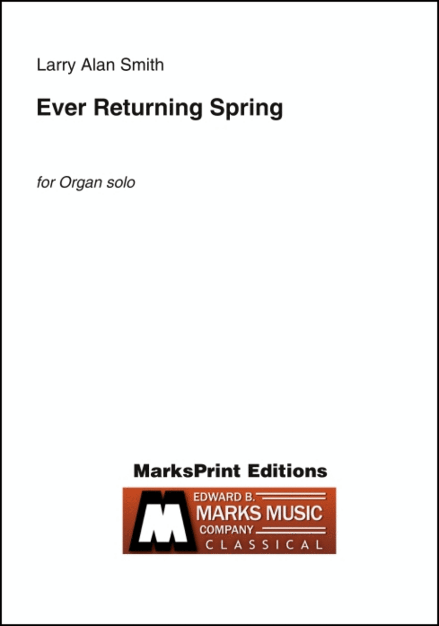 Ever Returning Spring Organ Accompaniment scores gallery preview page 1