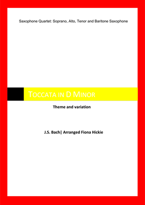 Book cover for Toccata in D Minor: Theme and Variation