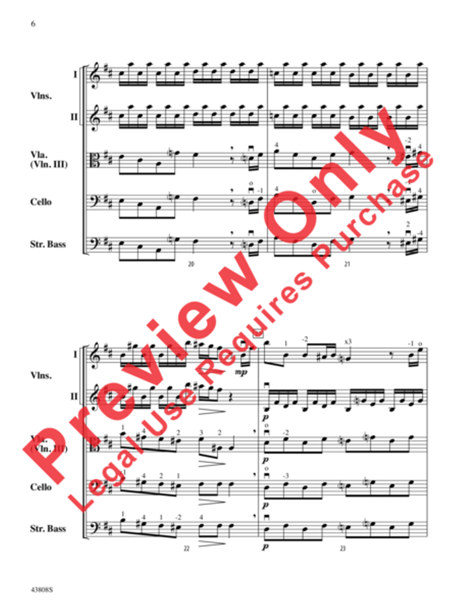 Overture to Euristeo Overture to Euristeo String Orchestra scores gallery preview page 7