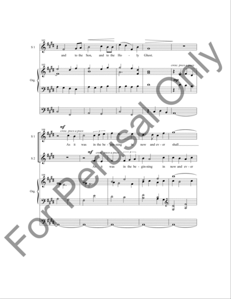 Magnificat and Nunc Dimittis in E SSA scores gallery preview page 12