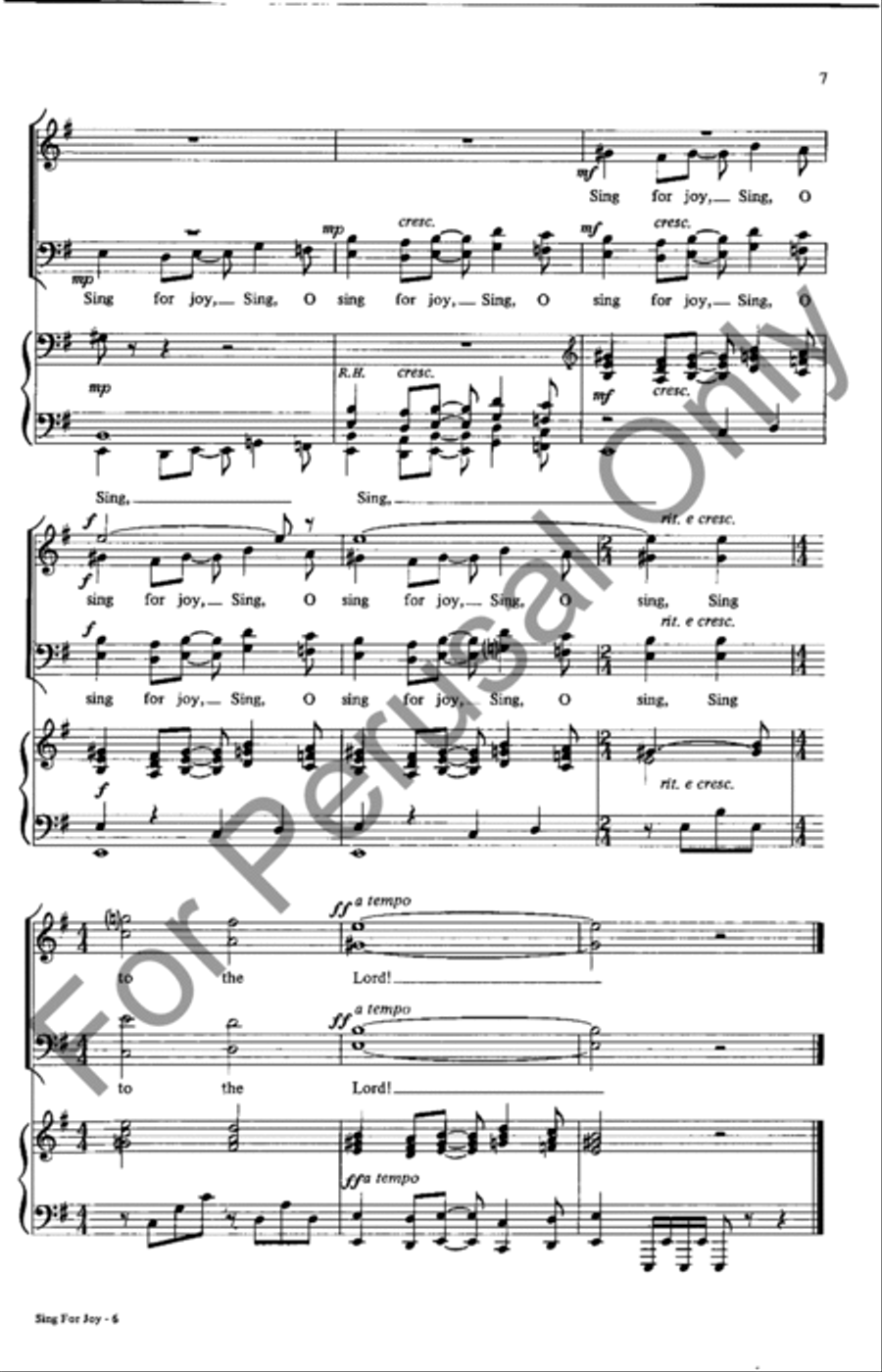 Sing For Joy Sing For Joy SSATB scores gallery preview page 7