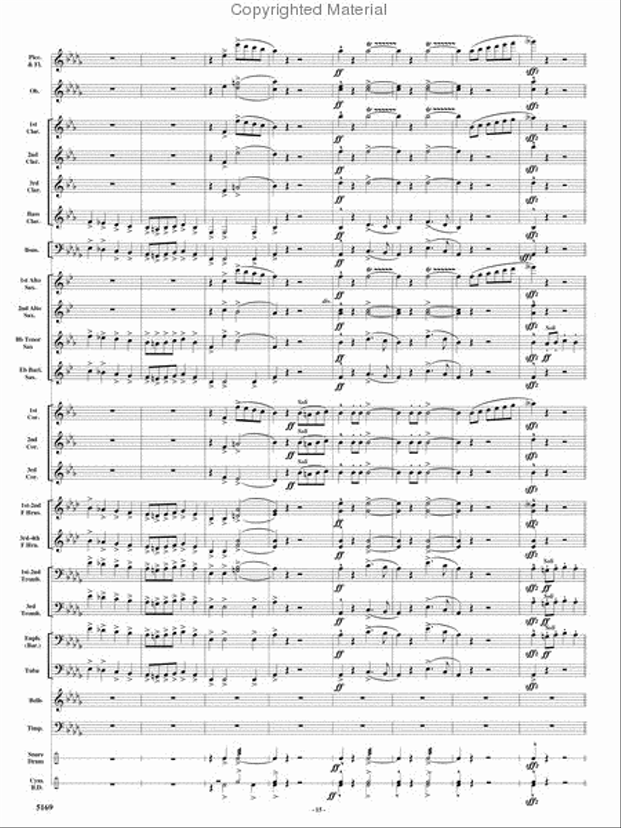 Rolling Thunder Concert Band scores gallery preview page 14