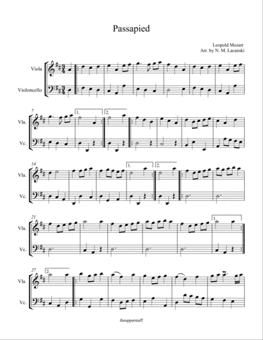 Passapied String Duet scores gallery preview page 2