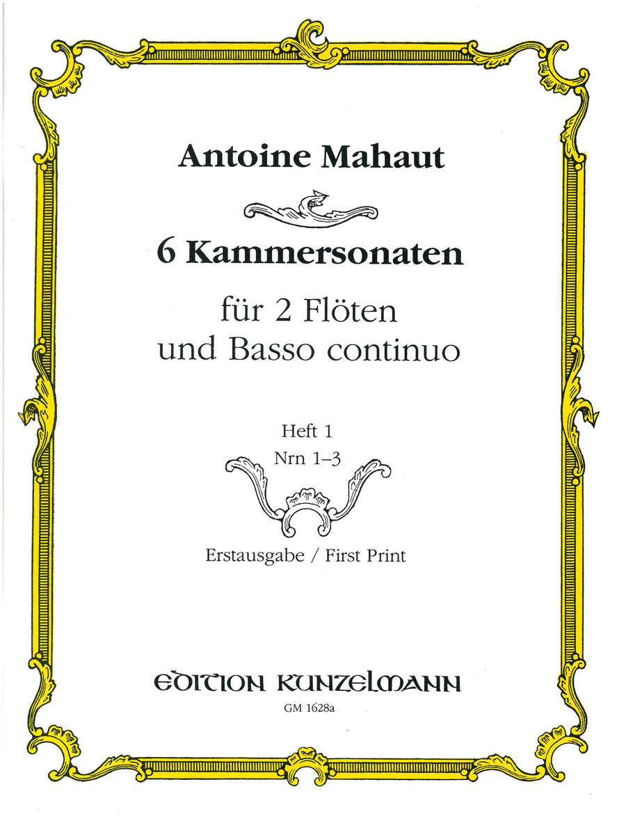 Chamber Sonatas in 2 volumes Volume 1